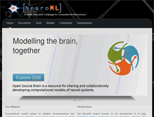 Tablet Screenshot of neuroml.org